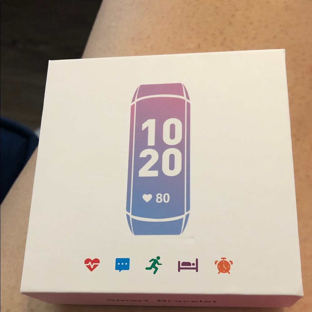 Gradient Pink to Blue Fitness Tracker